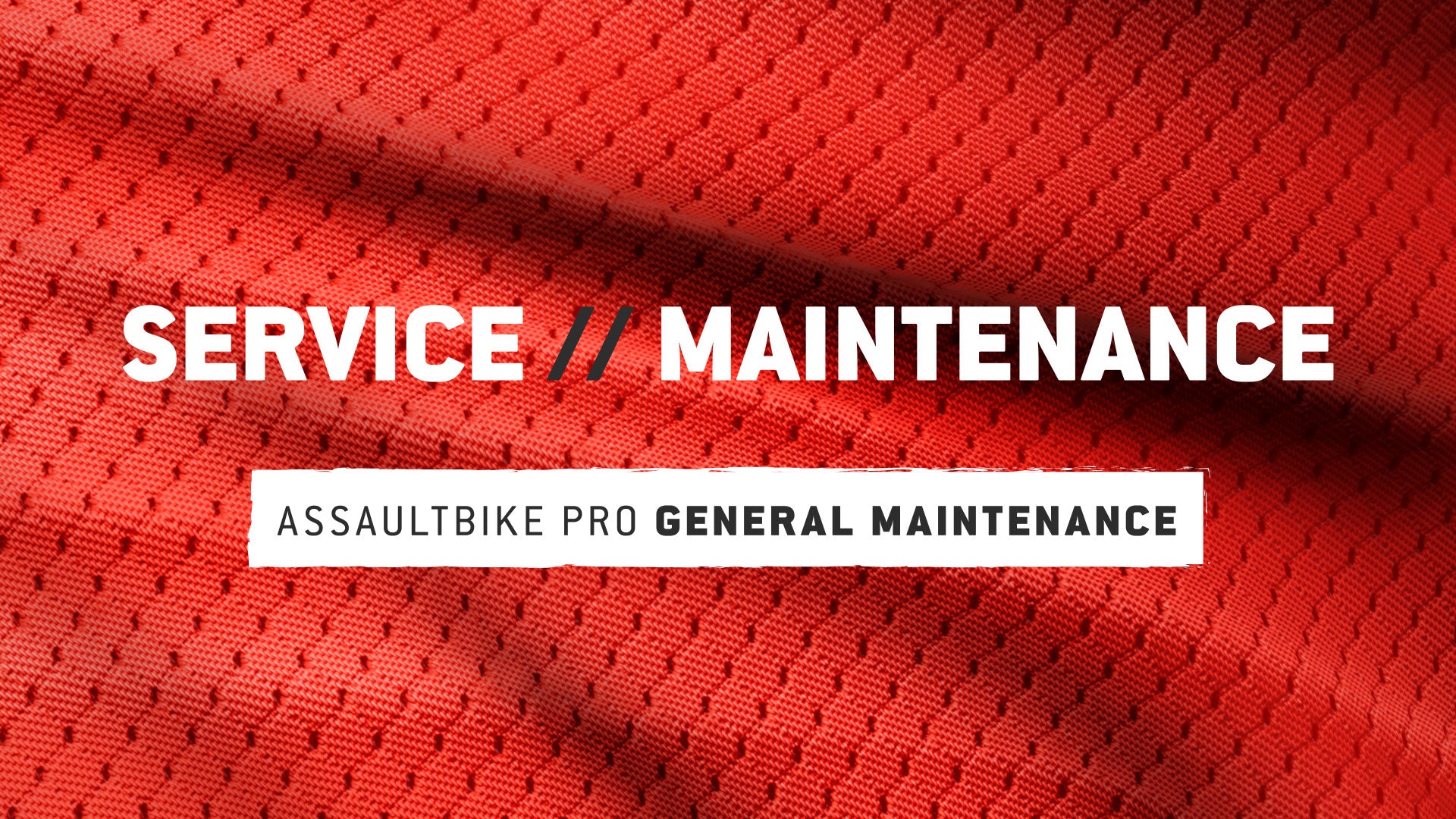 AssaultBike Pro General Maintenance Assault Fitness