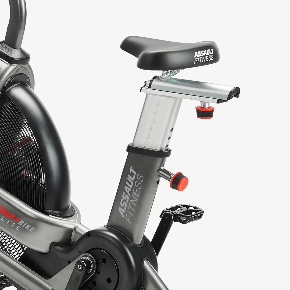 AssaultBike Elite — seat and windscreen