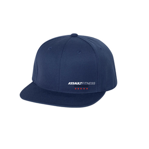 Flex Fit Flat Brim Hat - Navy